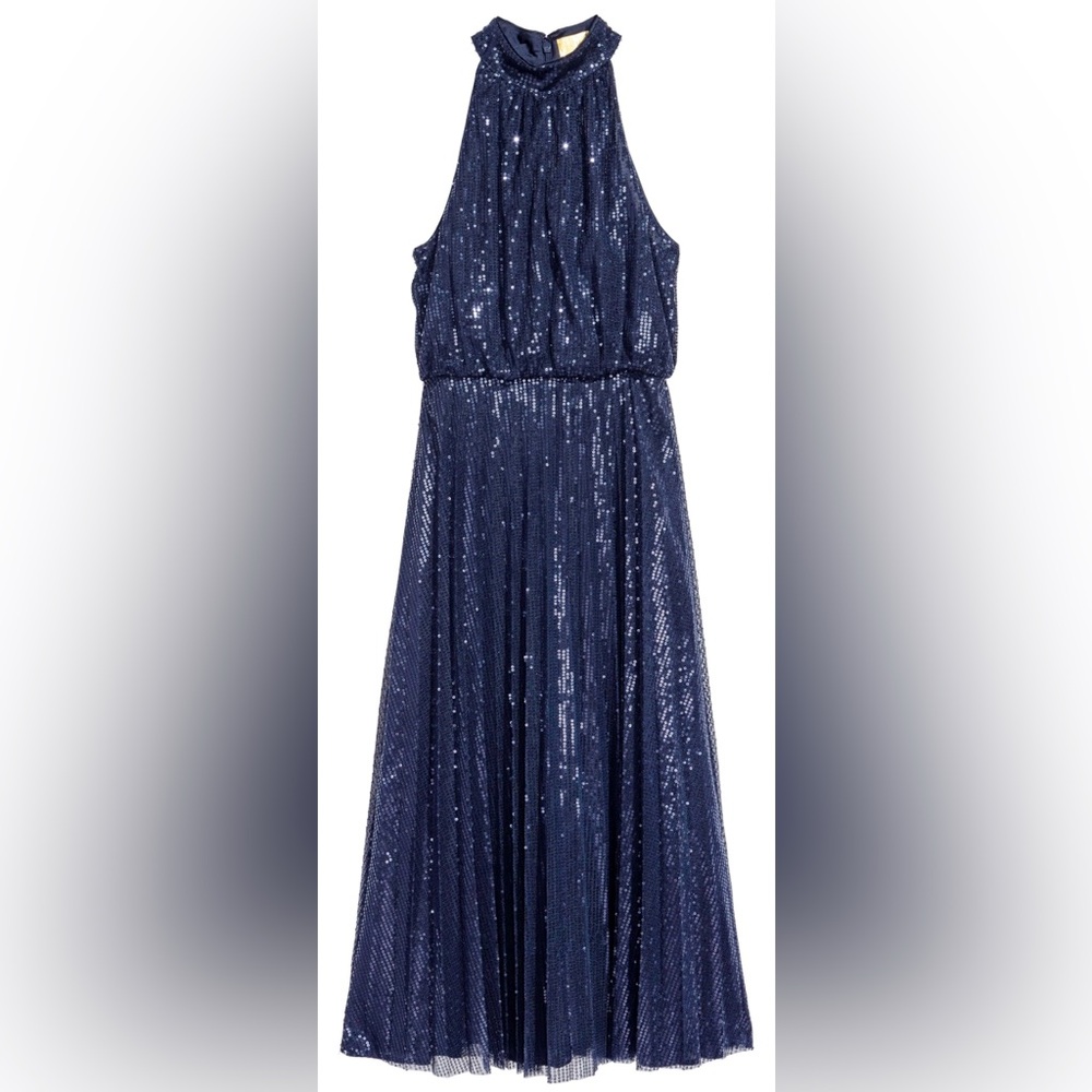 H&M Gold Label Sequin Evening Dress